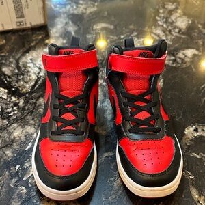 Nike Kids Red and Black Sneakers